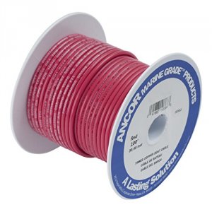 Ancor 108802 Red 10 Awg Tinned Copper Wire - 25'