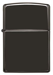 Zippo 24756 Ebony Windproof Lighter With Shiny Black Finish