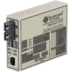 Black ME662A-SSC Flexpoint Rs-232 To Fiber Converter, Sin