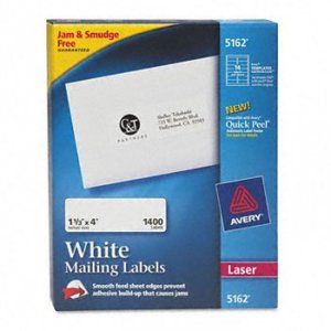 Avery 5162 Avery Easy Peel White Address Labels For Laser Printers (1 