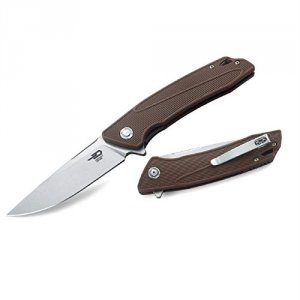 Bestech BG09C-2 Bestech Spike Folder 3.75 In Stonewash Plain Beige Nyl