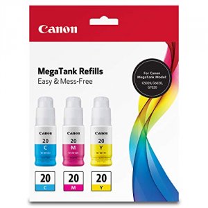 Original Canon 3394C003 Gi-20 Cmy Ink Bottle Value Pack