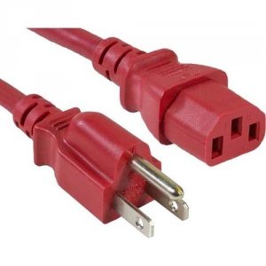 Enet N515-C13-RD-10F-ENC 5-15p To C13 10ft Red Power Cord