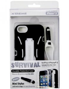 Archer 50455 Xtreme Cables Protective Case, Iphone 5, Survival Durable