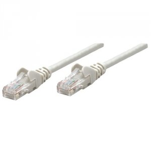 Intellinet 319867 25 Ft Grey Cat5e Snagless Patch Cable