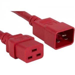 Enet C19C20-RD-8F-ENC C19 To C20 8ft Red Power Cord