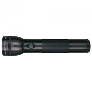 Maglite S2D016 Heavy-duty Incandescent 2-cell D Flashlight, Black