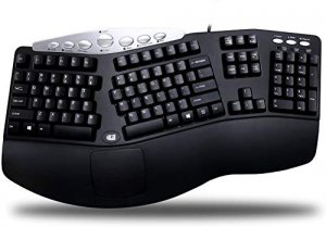 Adesso H09108 Pck-208b Tru-form Media Contoured Ergonomic Keyboard - U