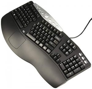 Adesso H09108 Pck-208b Tru-form Media Contoured Ergonomic Keyboard - U