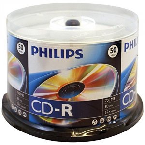 Philips D52N600 (r)  700mb 80-minute 52x Cd-rs (50-ct Cake Box Spindle