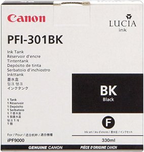 Original Canon 1486B001AA (pfi-301bk) Black Ink Tank (330 Ml)