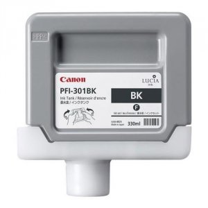 Original Canon 1486B001AA (pfi-301bk) Black Ink Tank (330 Ml)