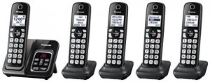 Panasonic KX-TGD535M 5hs Cordless Telephone- Itad- Met Black