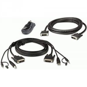 Aten 2L7D02UDX3 6ft. Dual Display Dvi-d Secure Kvm Cable