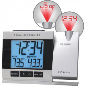 Lacrosse RA27075 La Crosse Technology Atomic Projection Alarm Clock Wi