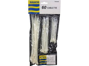 Bulk CH492 Quot;60 Pk Multipurpose Cable Ties 3 Sizes Asst.quot;