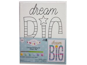 Bulk CH506 6 Quot;x 8quot; Dream Big Canvas Painting Kit