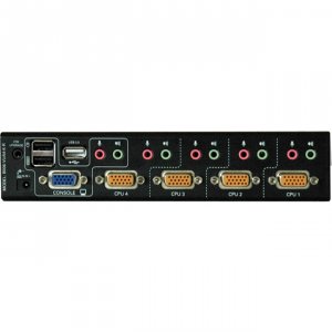 Tripp B006-VUA4-K-R 4-port Desktop Kvm Switch Audio, 2-port Usb, On-sc