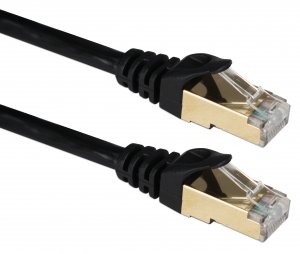 Qvs CC716-100 100ft Cat7 10gbps S-stp Flexible Molded Patch Cord - Cat