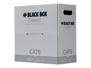 Black C6-CM-SLD-BL Black Box, Cat6 250-mhz Solid Ethernet Bulk Cable -