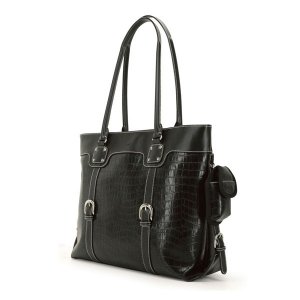 Mobile METSC1 - Signature Tote - 16in - Black,faux-croc