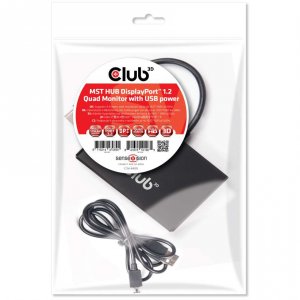 Club 9V2817 Multi Stream Transport (mst) Hub Displayport 1.2 Quad Moni