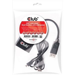 Club 9V2821 Multi Stream Transport (mst) Hub Displayport 1.2 To Hdmi D