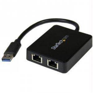 Startech USB32000SPT Usb 3.0 To Dual Port Gigabit Ethernet Adapter Nic