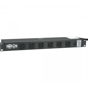 Tripp  Power Strip Rackmount Metal 120v 5-15-20r 12 Outlet 15' Cord 1u