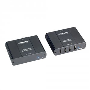 Black IC400A-R2 Usb 2.0 Extender - Catx, 4-port, 45 Day Standard Retur