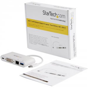 Startech DKT30CDVPD Usb C Multiport Adapter To Dvi-d (digital) Video -