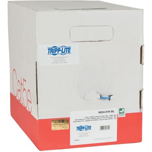 Tripp  1000ft Cat5 - Cat5e Bulk Cable Solid Cmp Plenum Pvc Blue 1000' 