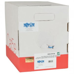 Tripp  1000ft Cat5 - Cat5e Bulk Cable Solid Cmp Plenum Pvc Blue 1000' 