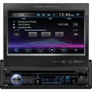 Power PD-724B (r) Pd-724b 7 Single-din In-dash Motorized Lcd Touchscre