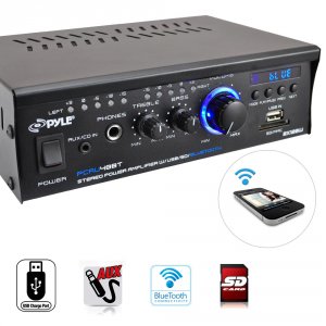 Pyle PCAU48BT Pro Mini Amplifier With Bluetooth