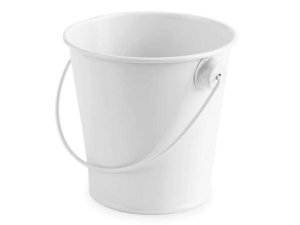 Bulk MT801 Cakewalk White Metal Pail