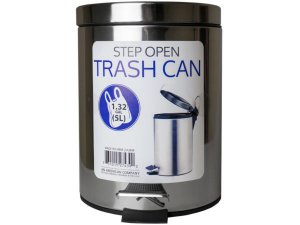 Bulk UU899 5 Liter Step Open Trash Can