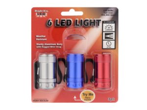 Bulk ML246 3 Pack 6 Led Pocket Lantern Light