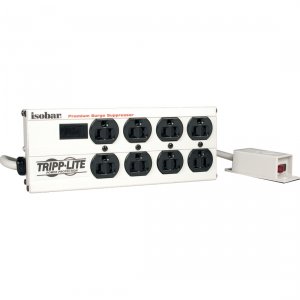 Tripp IB8RM Isobar Surge Protector Strip Metal 8 Outlet 12ft. Cord 384