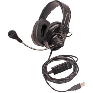 Ergoguys 3066USB-BK Califone Deluxe Stereo Usb Headset Black. Headset 