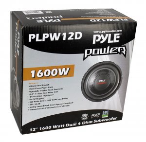 Pyle PLPW12D Pro Power Series Dual Voice-coil 4ohm Subwoofer (12quot;4