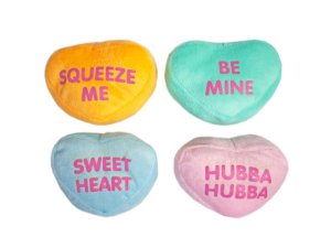 Bulk GW703 Plush Conversation Hearts Pillows