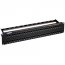 Black JPM820A Cat6 Feed-through Patch Panel, Unshielde