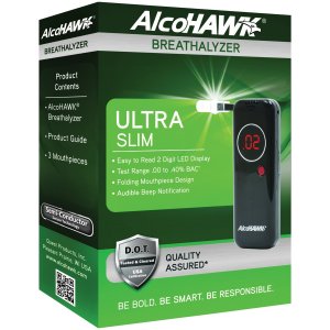 Hawk RA51187 Alco Ah2800s Precision Ultra Slim Breathalyzer With 3-pac