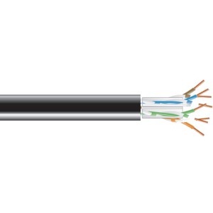 Black C6ABC50-BK-1000 1000ft Cat6a 650mhz Solid Bulk