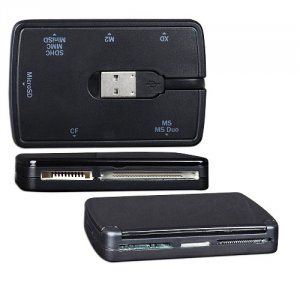 All-in-one ada-623a Portable Usb 2.0 Card Reader Wbuilt-in Storage For