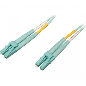 Tripp  10gb-100gb Duplex Multimode Lc-lc Om4 Aqua Fiber Patch Cable 15