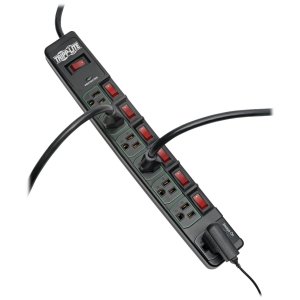 Tripp RA49049 Eco Surge Protector Power Strip Green 7-outlet 6ft Cord,