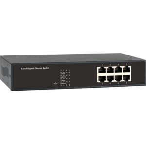 Black LGB408A-R2 8 Port 101001000 Rj 45 Unmanaged Gigab