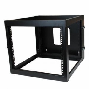 Startech QR2310 8u 22in Depth Hinged Open Frame Wallmount Server Rack 